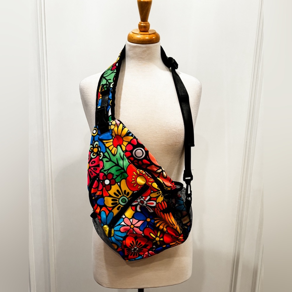 Floral Sling Backpack 🌺🌻